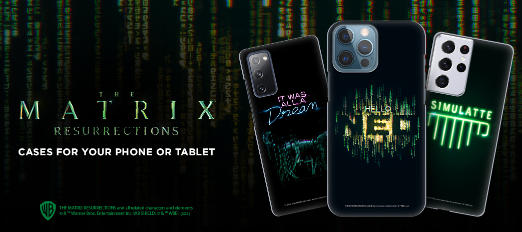 The Matrix Resurrections Cases, Skins, & Accessories Banner