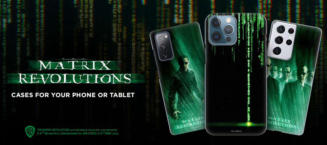 The Matrix Revolutions Cases, Skins, & Accessories Banner