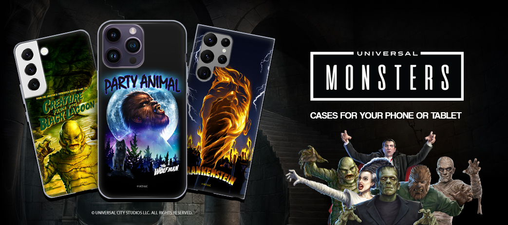 Universal Monsters Cases, Skins, & Accessories Banner