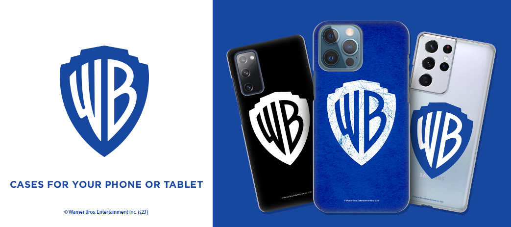 Warner Bros. Shield Cases, Skins, & Accessories Banner